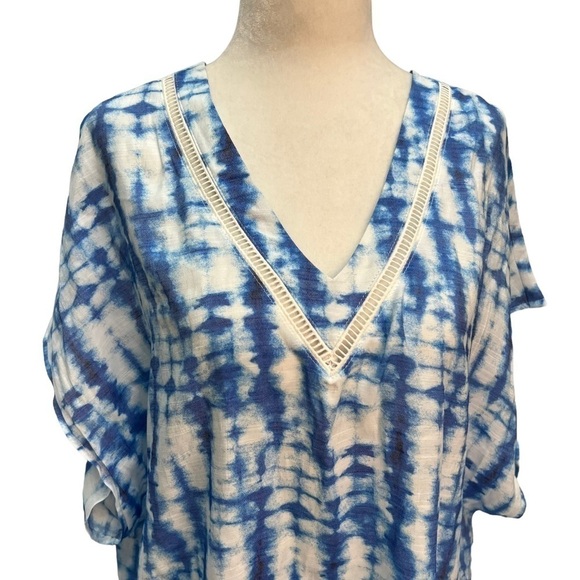NEW Tahari Blue Tie Dye Beach/Swimsuit Cover Size M - Picture 4 of 12